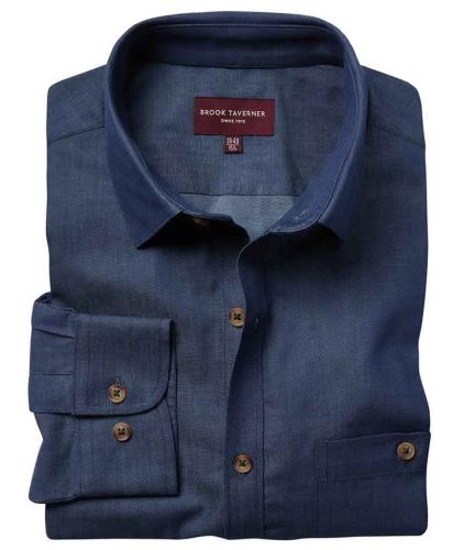 Brook Taverner Jasper Long Sleeve Chambray Shirt - DNM - 14